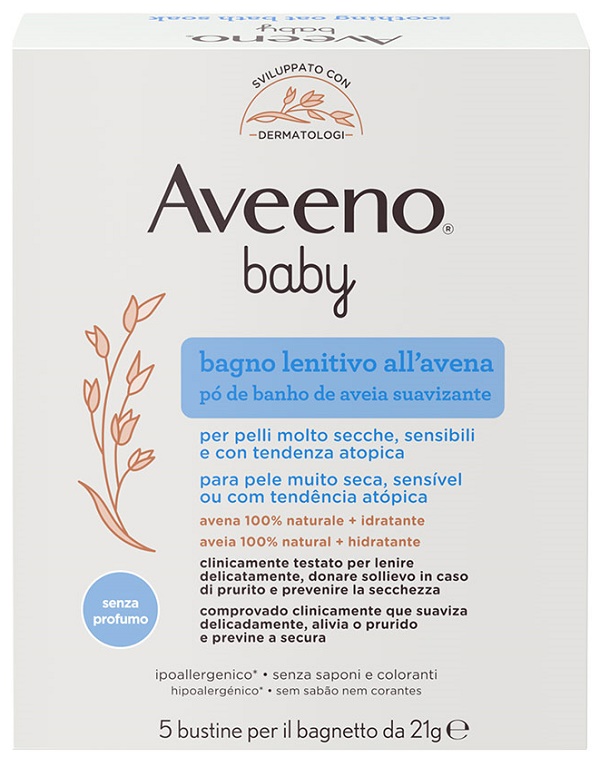 AVEENO BABY COLLOIDAL POLVERE BAGNO 5 X 21 G - Farmacia Dott. Pasquale Russo