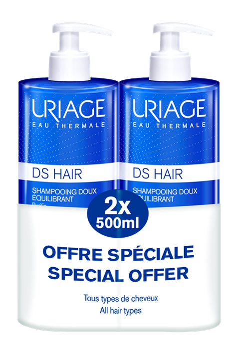 URIAGE DS HAIR SHAMPOO DELICATO RIEQUILIBRANTE 2 X 500 ML PROMO - Farmacia Dott. Pasquale Russo