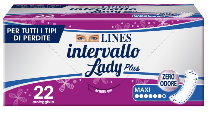 PROTEGGISLIP LINES INTERVALLO LADY PLUS MAXI 22 PEZZI - Farmacia Dott. Pasquale Russo
