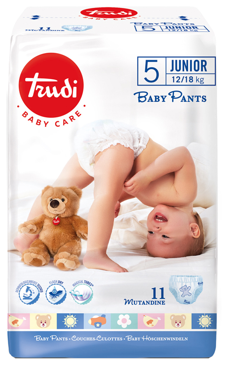 TRUDI BABY CARE PANTS JUNIOR 12/18 KG 11 PEZZI - Farmacia Dott. Pasquale Russo
