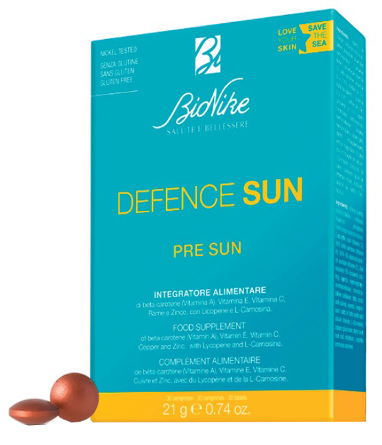DEFENCE SUN PRE SUN 30 COMPRESSE - Farmacia Dott. Pasquale Russo