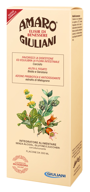 AMARO GIULIANI ELISIR BENESSERE 300 ML NUOVA FORMULA - Farmacia Dott. Pasquale Russo