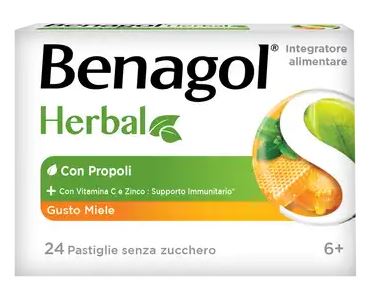 BENAGOL HERBAL MIELE 24 PASTIGLIE - Farmacia Dott. Pasquale Russo