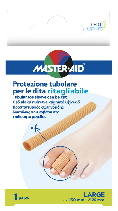 PROTEZIONE TUBOLARE MASTER-AID FOOTCARE RITAGLIABILE 15 CM 25 MM LARGE C8 - Farmacia Dott. Pasquale Russo