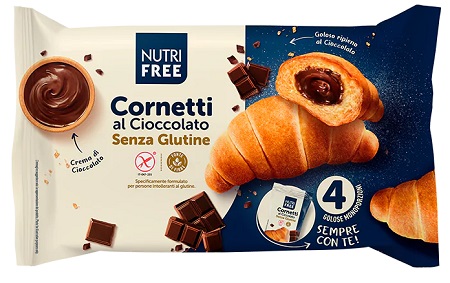 NUTRIFREE CORNETTI CIOCCOLATO 4X60 G - Farmacia Dott. Pasquale Russo