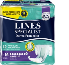 PANNOLONE A MUTANDINA LINES SPECIALIST DERMA MAXI XL 20 PEZZI - Farmacia Dott. Pasquale Russo