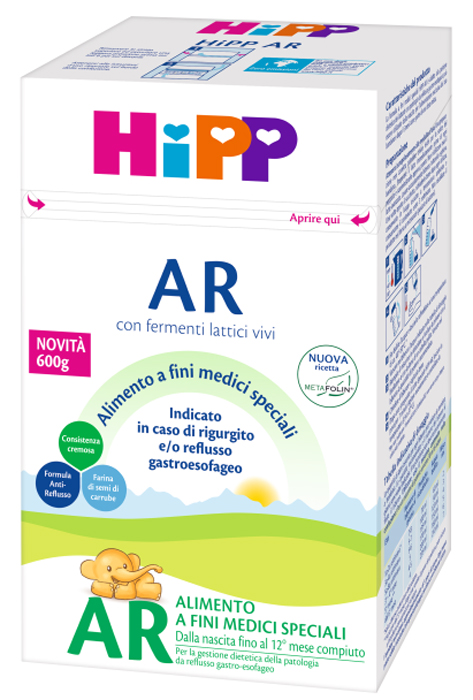 HIPP LATTE ANTIREFLUSSO CON METAFOLINA 600 G - Farmacia Dott. Pasquale Russo
