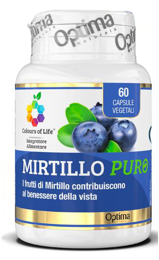 COLOURS OF LIFE MIRTILLO PURO 60 CAPSULE VEGETALI 500 MG - Farmacia Dott. Pasquale Russo
