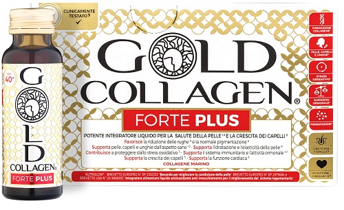 GOLD COLLAGEN FORTE PLUS 10 FLACONI DA 50 ML 5G COLLAGENE - Farmacia Dott. Pasquale Russo