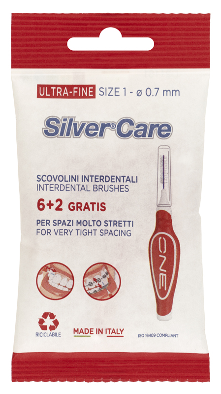 SILVERCARE SCOVOLINO INTERDENTALE ULTRA-FINE SIZE 1 - Farmacia Dott. Pasquale Russo