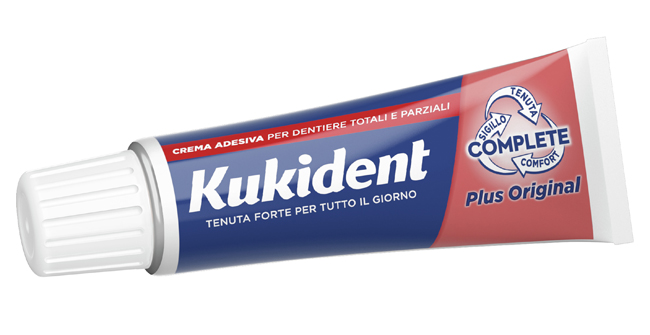 KUKIDENT PLUS ORIGINAL CREMA ADESIVA DENTIERE 40 G - Farmacia Dott. Pasquale Russo