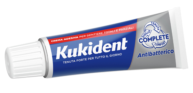 KUKIDENT ANTIBATTERICO CREMA ADESIVA DENTIERE 40 G - Farmacia Dott. Pasquale Russo