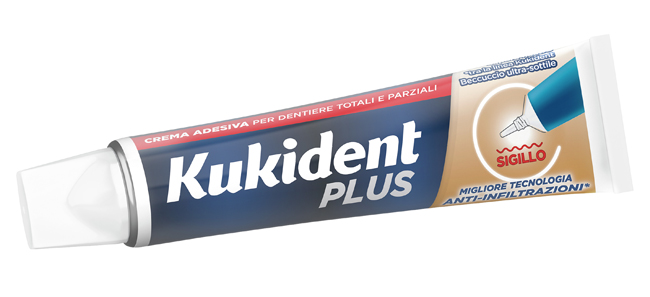 KUKIDENT PLUS BARRIERA ANTI-CIBO NEUTRO CREMA ADESIVA DENTIERE 40 G - Farmacia Dott. Pasquale Russo