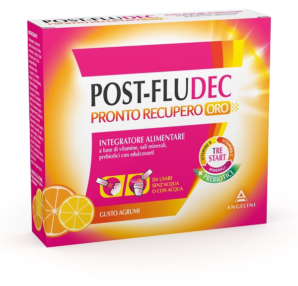 POSTFLUDEC AGRUMI PRONTO RECUPERO ORO 12 BUSTINE - Farmacia Dott. Pasquale Russo