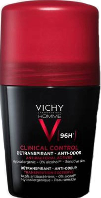 VICHY HOMME DEODORANTE CLINICAL CONTROL 96H ROLL 50 ML - Farmacia Dott. Pasquale Russo