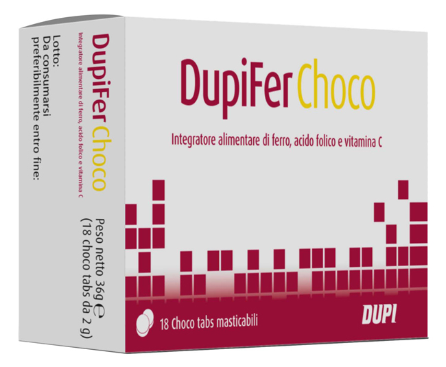 DUPIFER CHOCO 18 CHOCO TABS - Farmacia Dott. Pasquale Russo