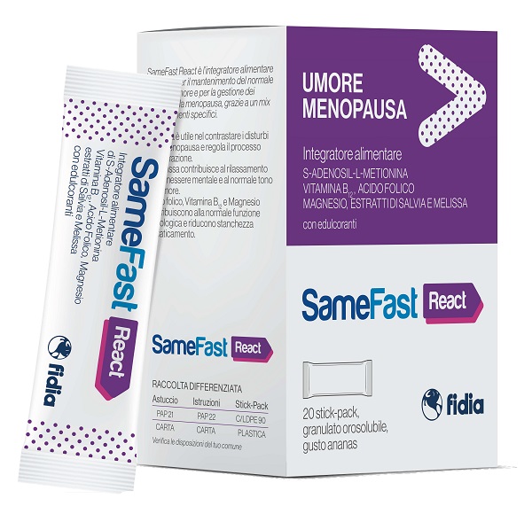 SAMEFAST REACT 20 STICK PACK - Farmacia Dott. Pasquale Russo