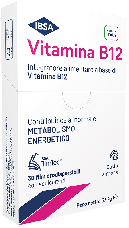 VITAMINA B12 IBSA 30 FILM ORALI - Farmacia Dott. Pasquale Russo