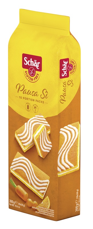 SCHAR PAUSA SI' MERENDINE DI PAN DI SPAGNA AL GUSTO DI CAROTA E ARANCIA 10 PORZIONI DA 30 G - Farmacia Dott. Pasquale Russo