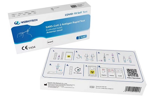 TEST ANTIGENICO RAPIDO COVID-19 AUTODIAGNOSTICO DETERMINAZIONE QUALITATIVA ANTIGENI SARS-COV-2 IN TAMPONI NASALI MEDIANTE IMMUNOCROMATOGRAFIA - Farmacia Dott. Pasquale Russo