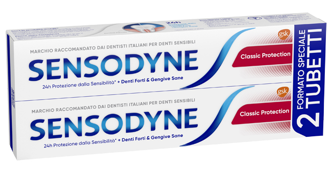 SENSODYNE CLASSICO PROTECTION 2 X 75 ML - Farmacia Dott. Pasquale Russo