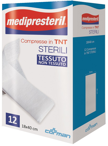COMPRESSE STERILI TNT MEDIPRESTERIL 18X40 CM 12 PEZZI - Farmacia Dott. Pasquale Russo