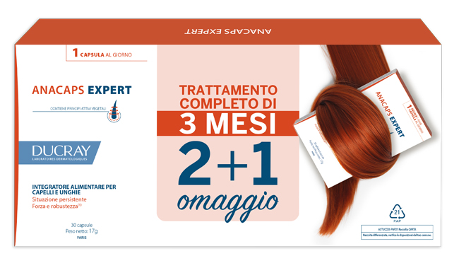 DUCRAY ANACAPS EXPERT CAPELLI E UNGHIE 3 X 30 CAPSULE - Farmacia Dott. Pasquale Russo