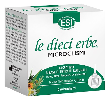 ESI LE DIECI ERBE MICROCLISMI 6 PEZZI - Farmacia Dott. Pasquale Russo