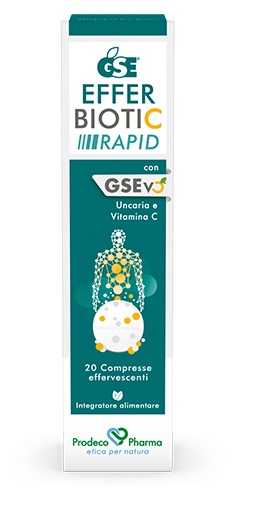 GSE EFFERBIOTIC RAPID 20 COMPRESSE - Farmacia Dott. Pasquale Russo