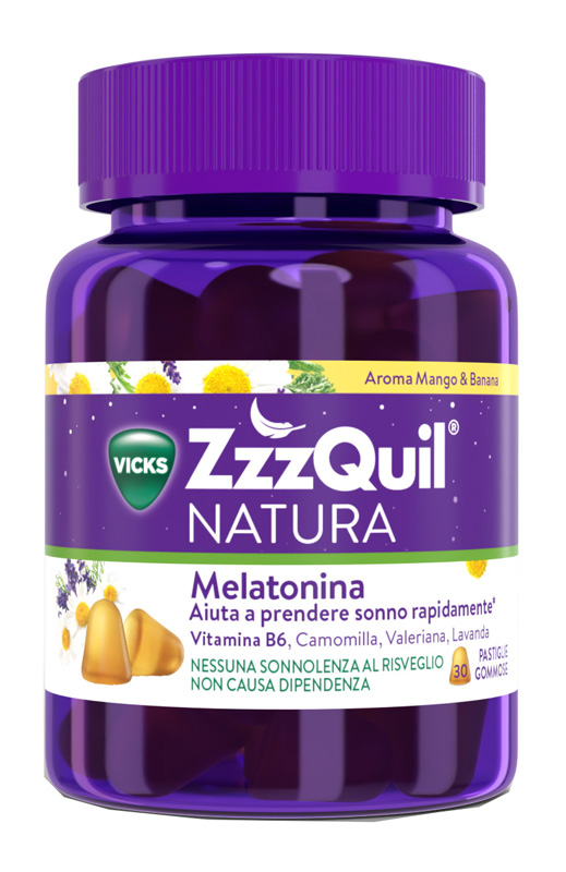 VICKS ZZZQUIL NATURA MANGO & BANANA 30 PASTIGLIE GOMMOSE - Farmacia Dott. Pasquale Russo