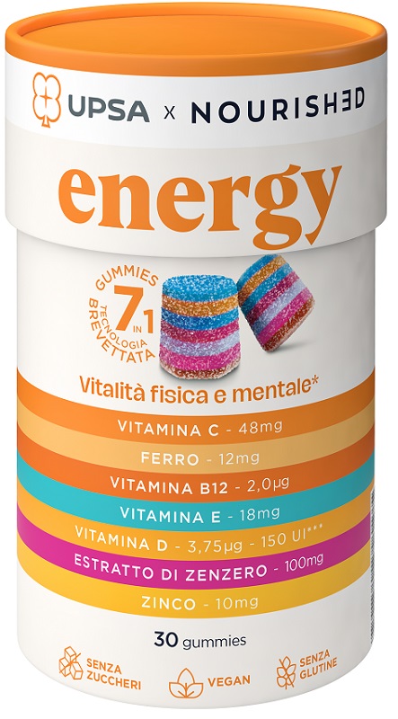 UPSA X NOURISHED ENERGY 30 GUMMIES - Farmacia Dott. Pasquale Russo