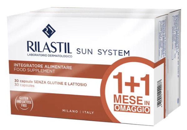 RILASTIL SUN SYSTEM CAPSULE 1+1 30 CAPSULE + 30 CAPSULE - Farmacia Dott. Pasquale Russo