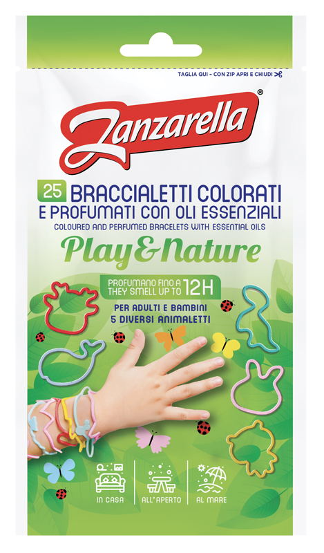 ZANZARELLA BRACCIALETTI PALY&NATURE 25 PEZZI - Farmacia Dott. Pasquale Russo