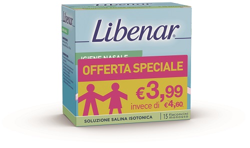SOLUZIONE ISOTONICA LIBENAR 15 FLACONCINI DA 5 ML TAGLIO PREZZO - Farmacia Dott. Pasquale Russo