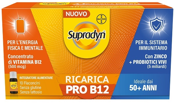 SUPRADYN RICARICA PRO B12 10 FLACONCINI - Farmacia Dott. Pasquale Russo